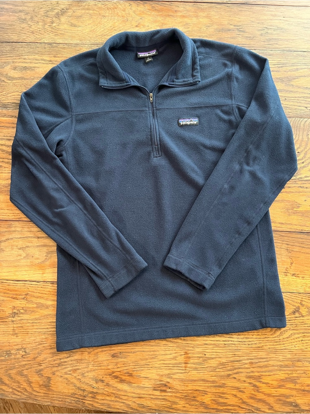 Patagonia Men’s Dark Blue Zip-Up Fleece Pullover